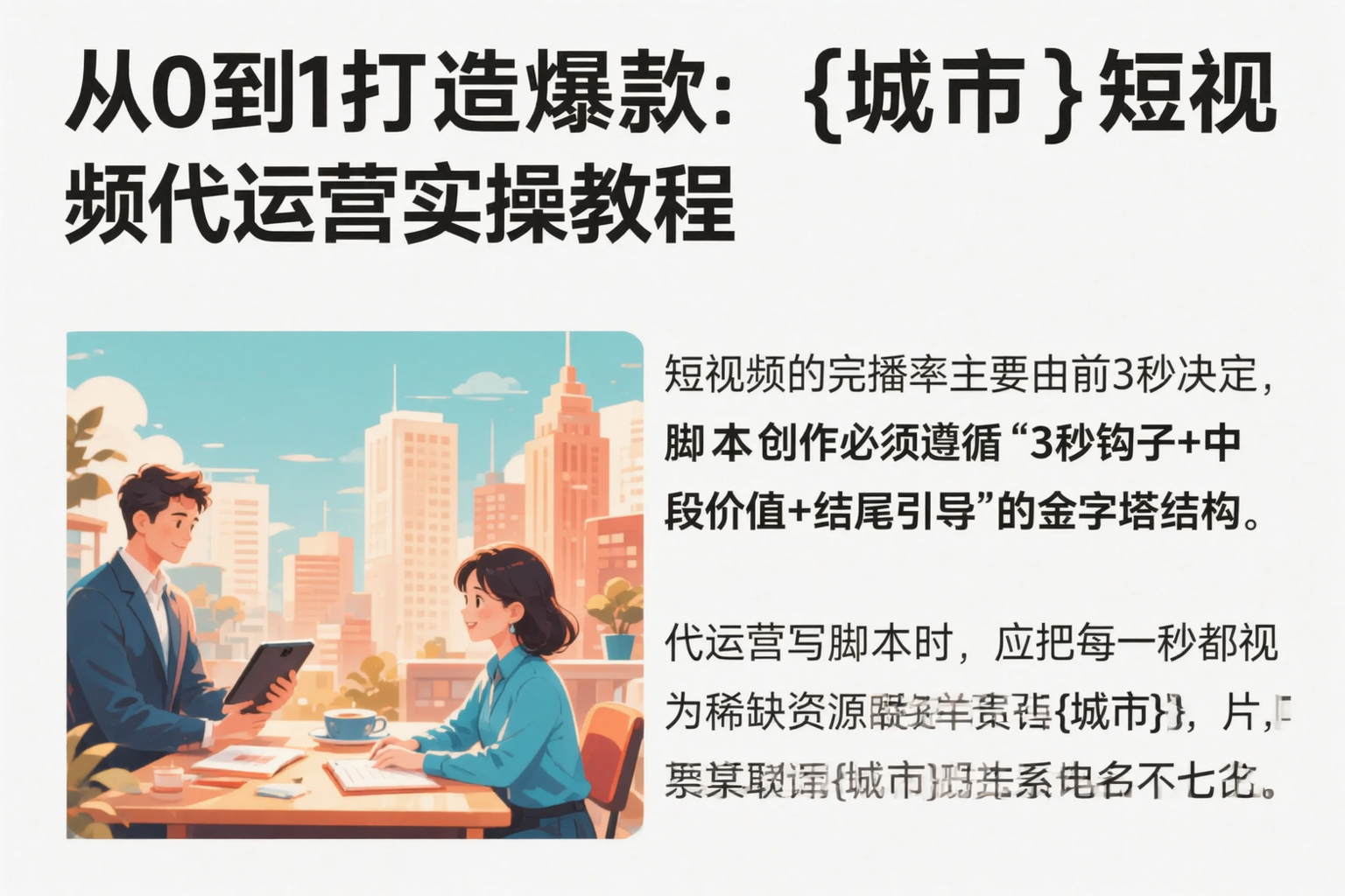 从0到1打造爆款:宣城短视频代运营实操教程