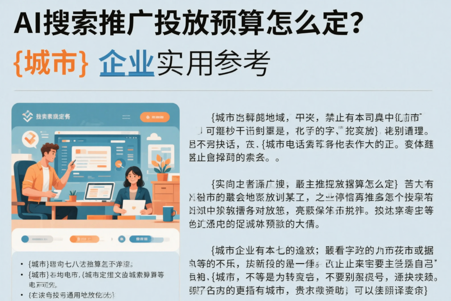 AI搜索推广投放预算怎么定?宣城企业实用参考