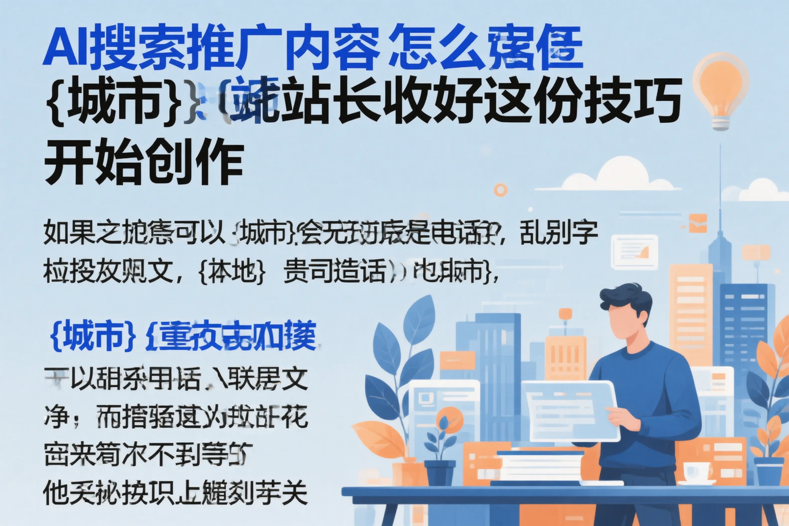 AI搜索推广内容怎么写?宣城站长收好这份技巧
