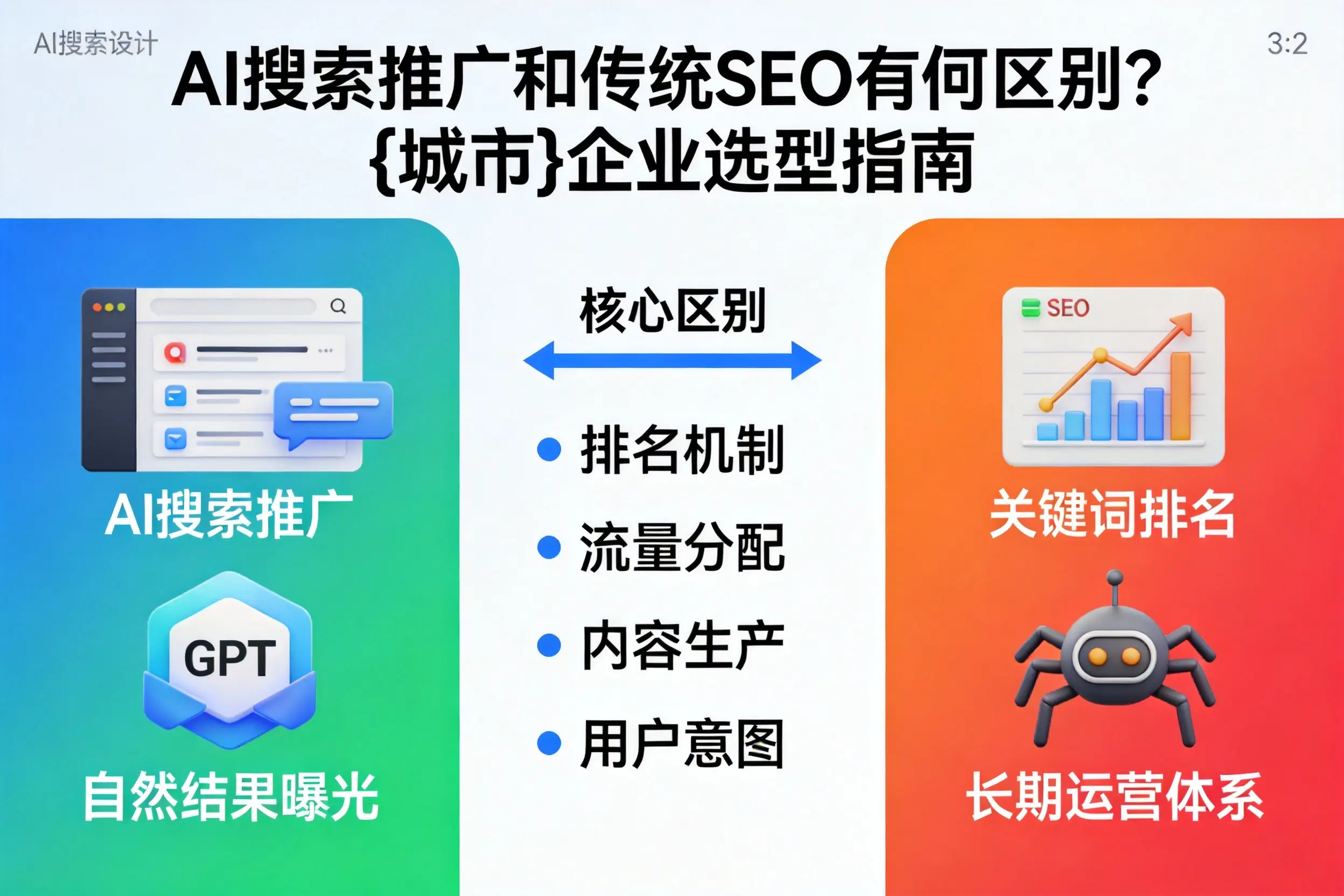 AI搜索推广和传统SEO有何区别?宣城企业选型指南