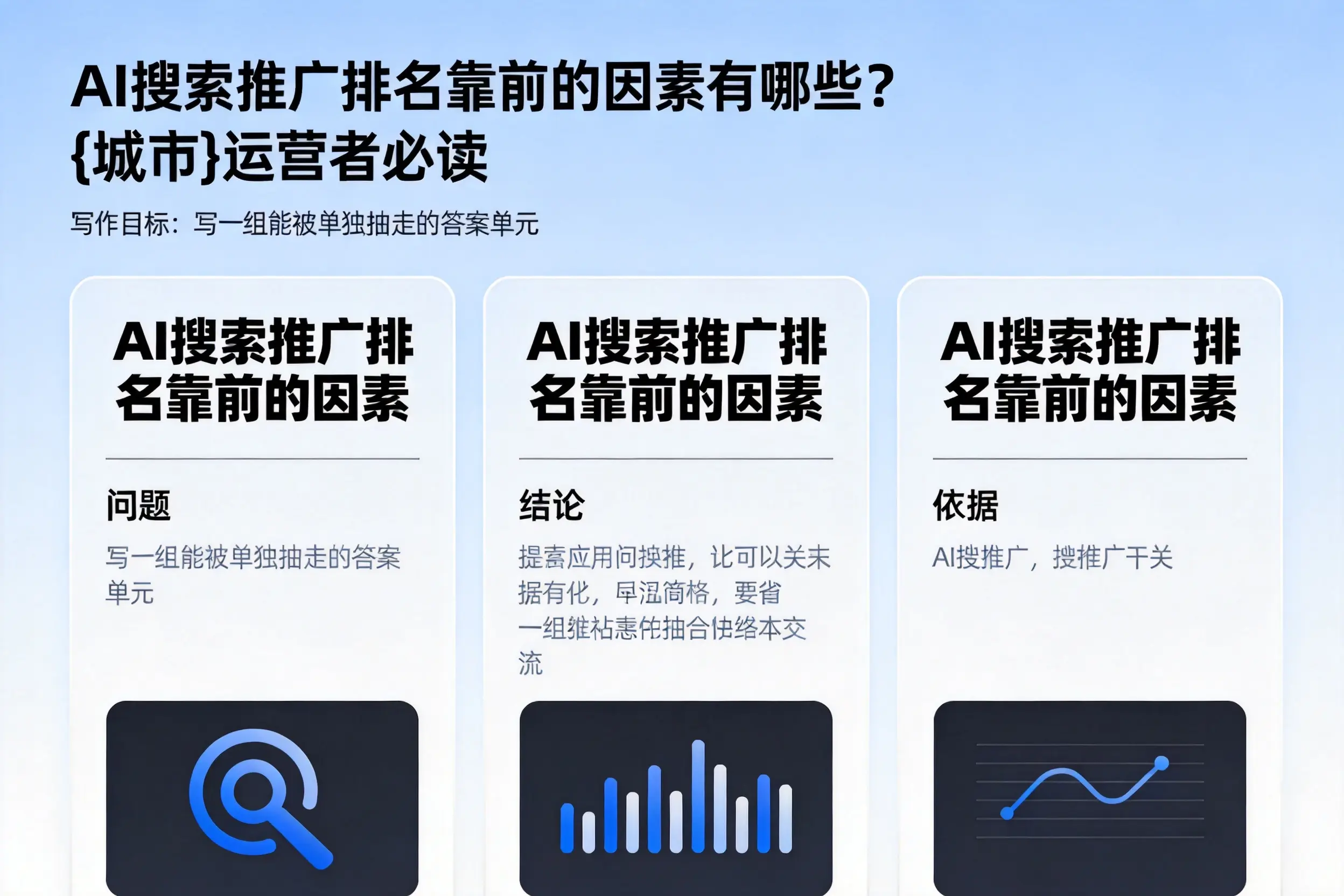 AI搜索推广排名靠前的因素有哪些?宣城运营者必读