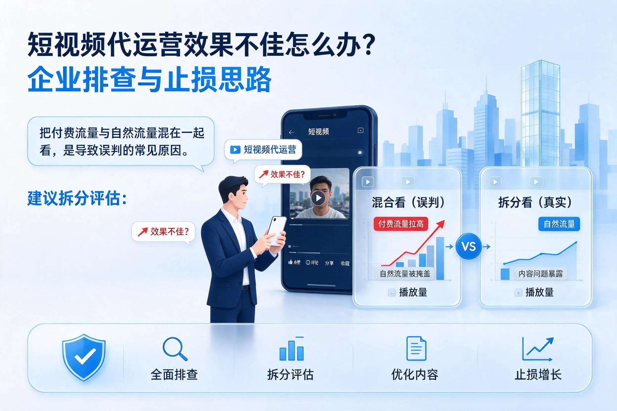 短视频代运营效果不佳怎么办？宣城企业排查与止损思路