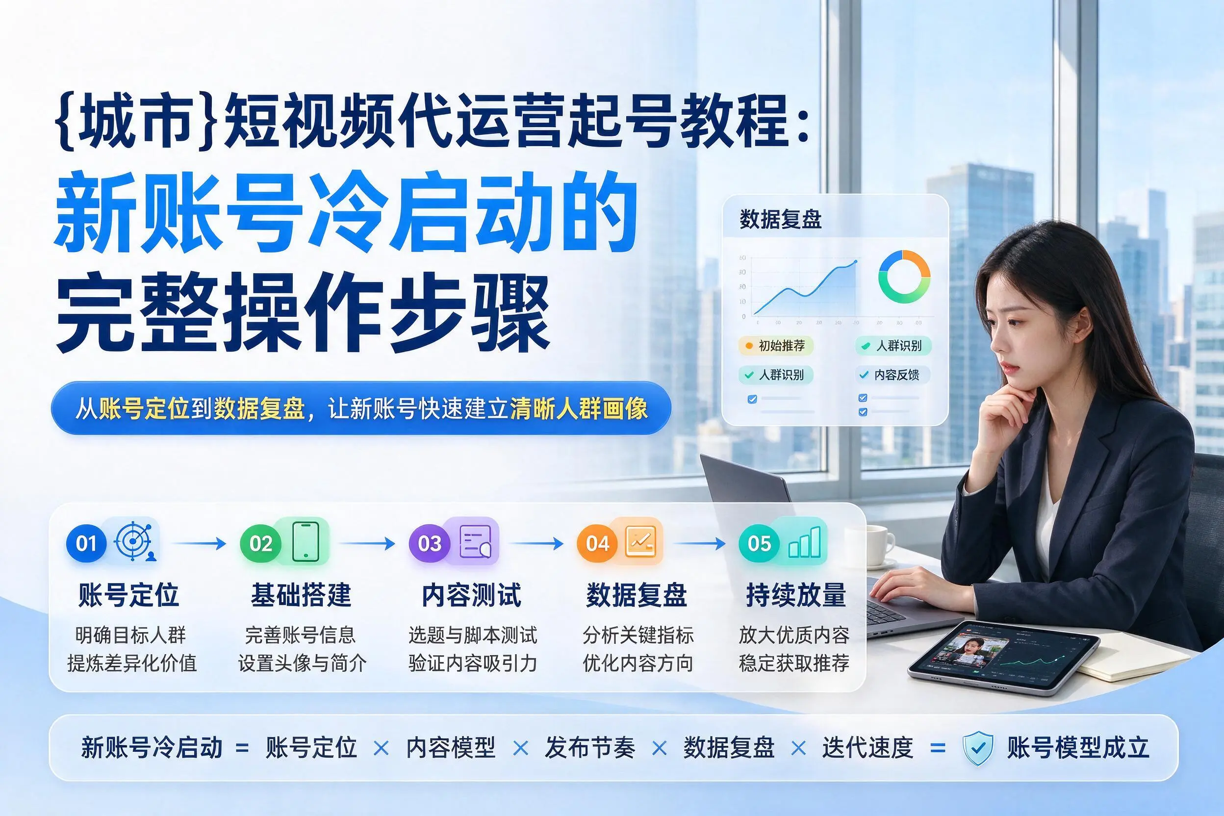 宣城短视频代运营起号教程：新账号冷启动的完整操作步骤