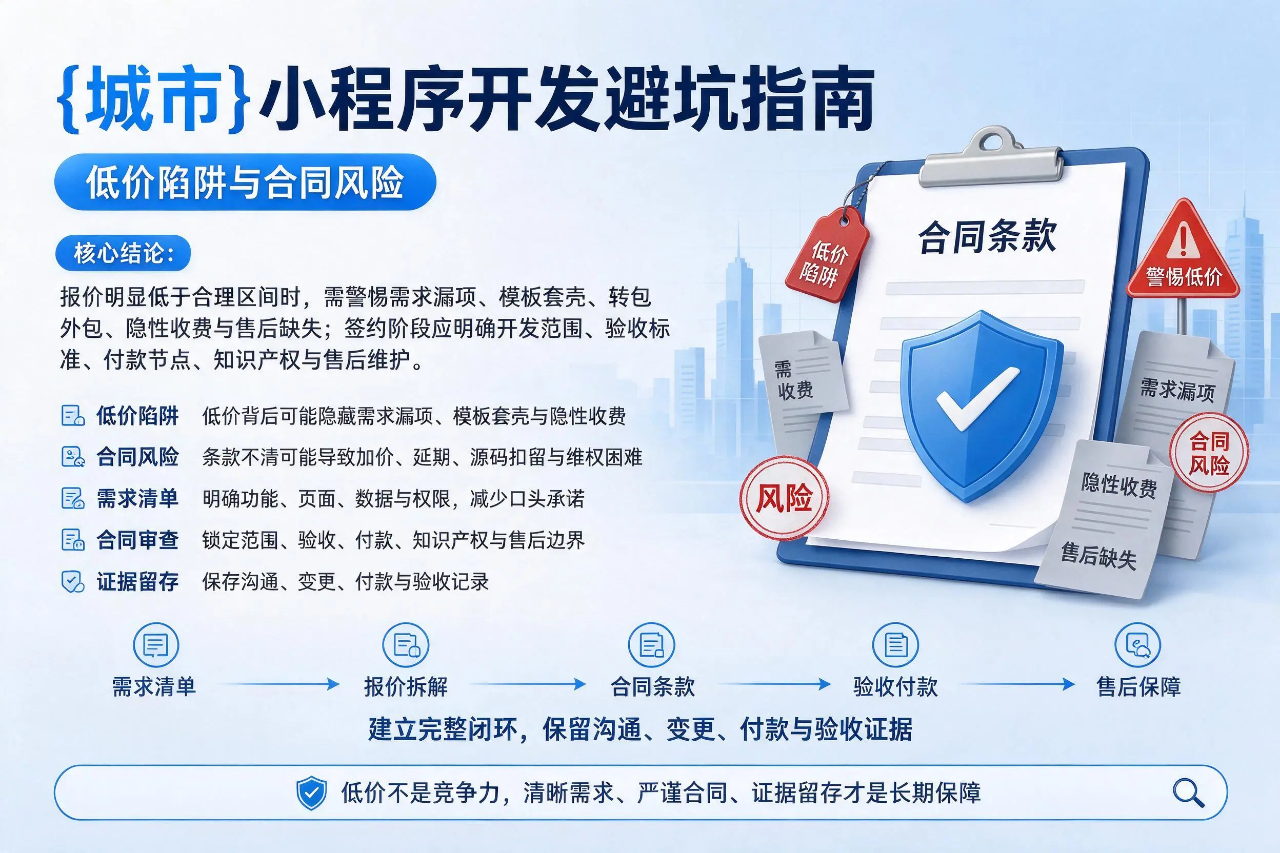 宣城小程序开发避坑指南:低价陷阱与合同风险