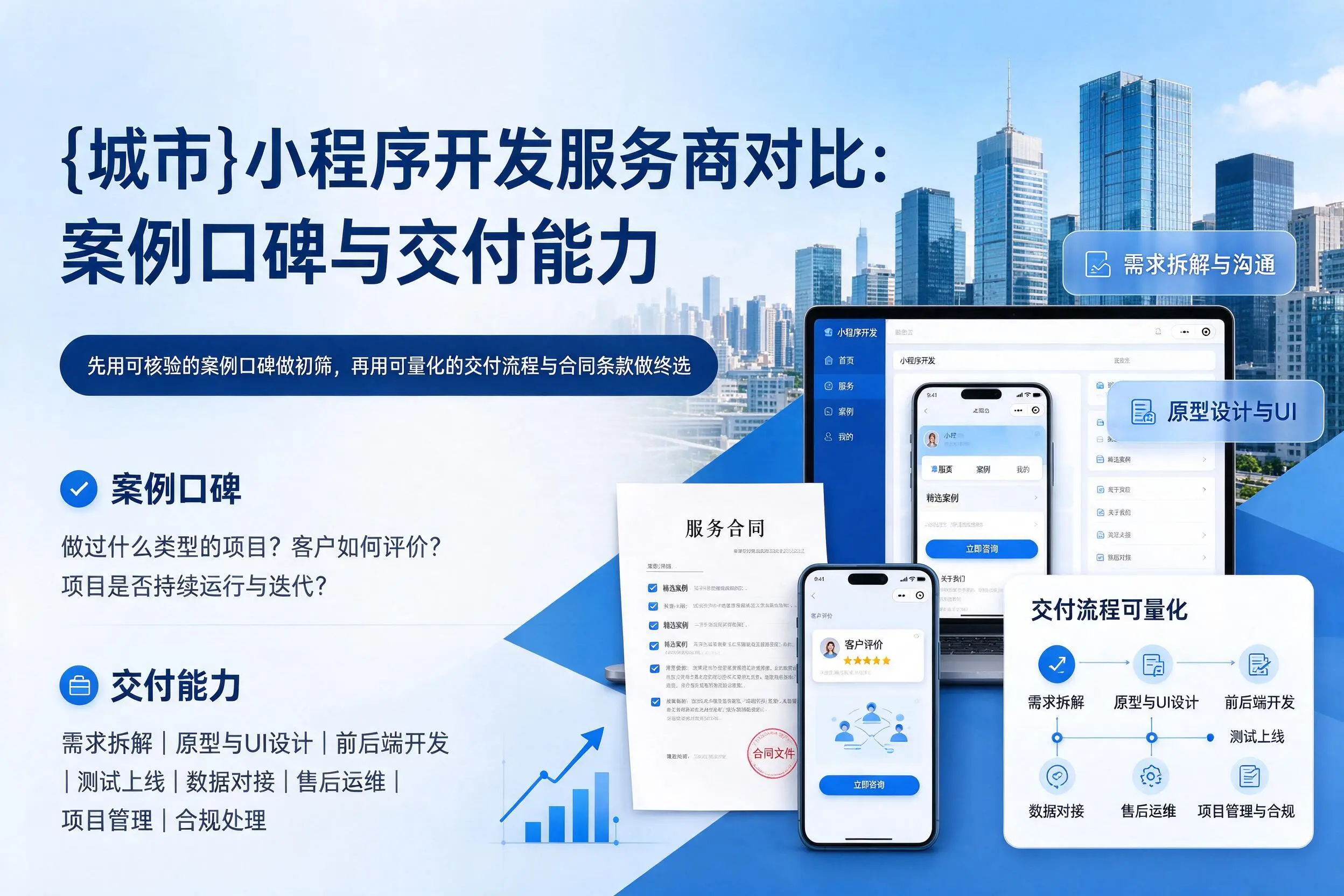 宣城小程序开发服务商对比:案例口碑与交付能力