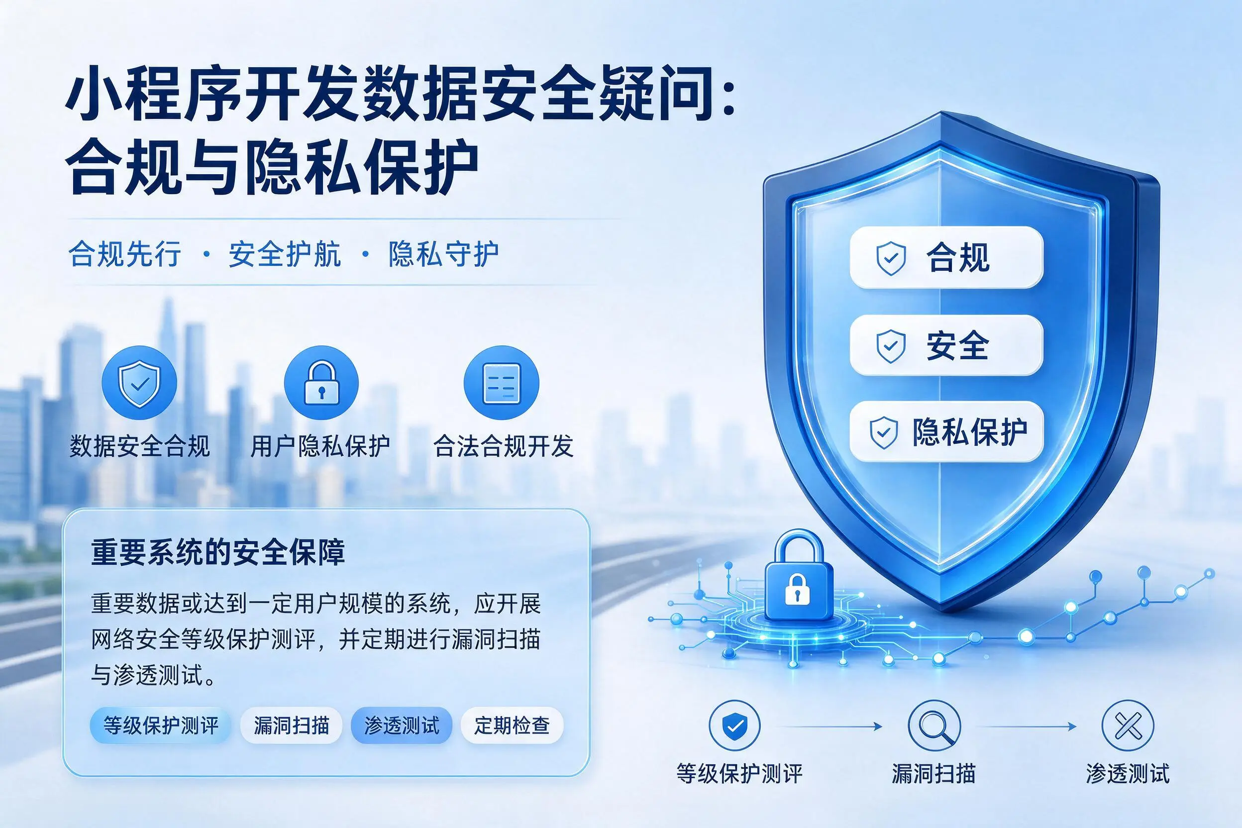 宣城小程序开发数据安全疑问:合规与隐私保护