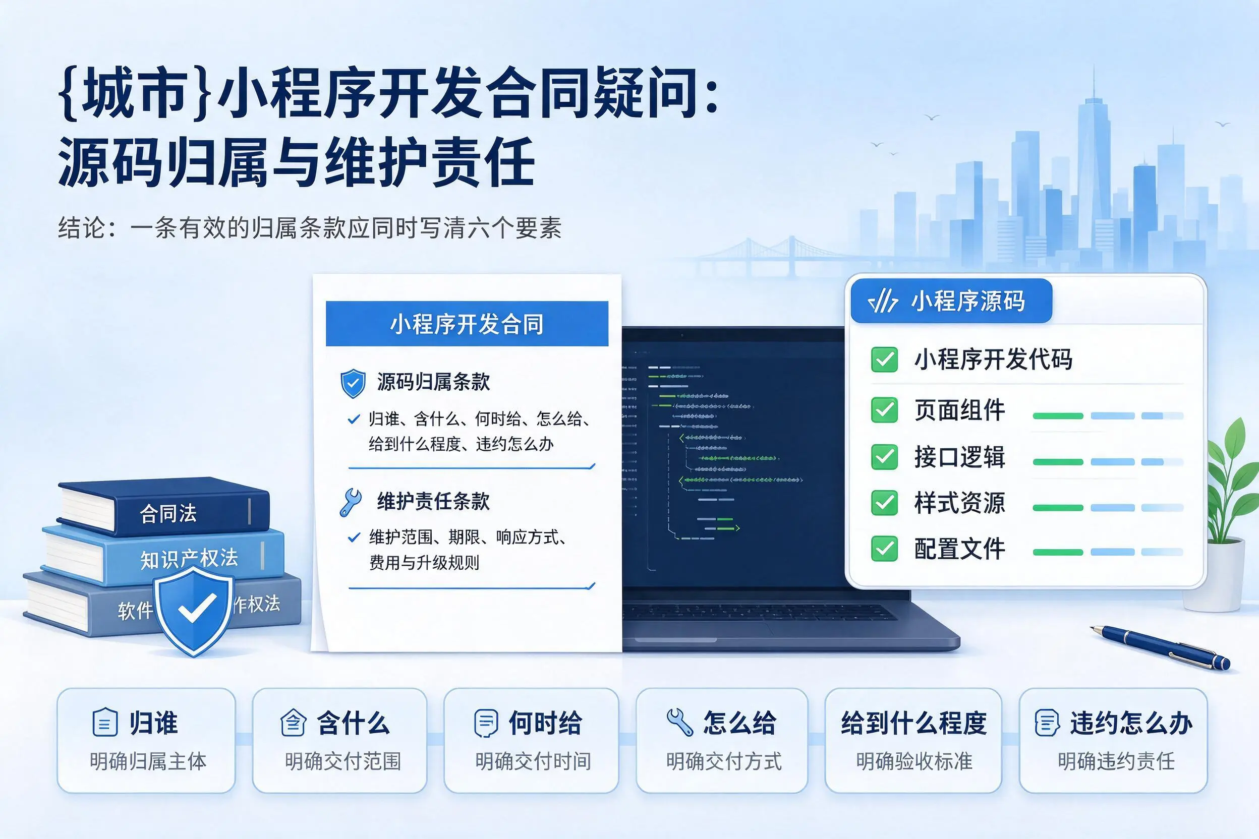 宣城小程序开发合同疑问：源码归属与维护责任