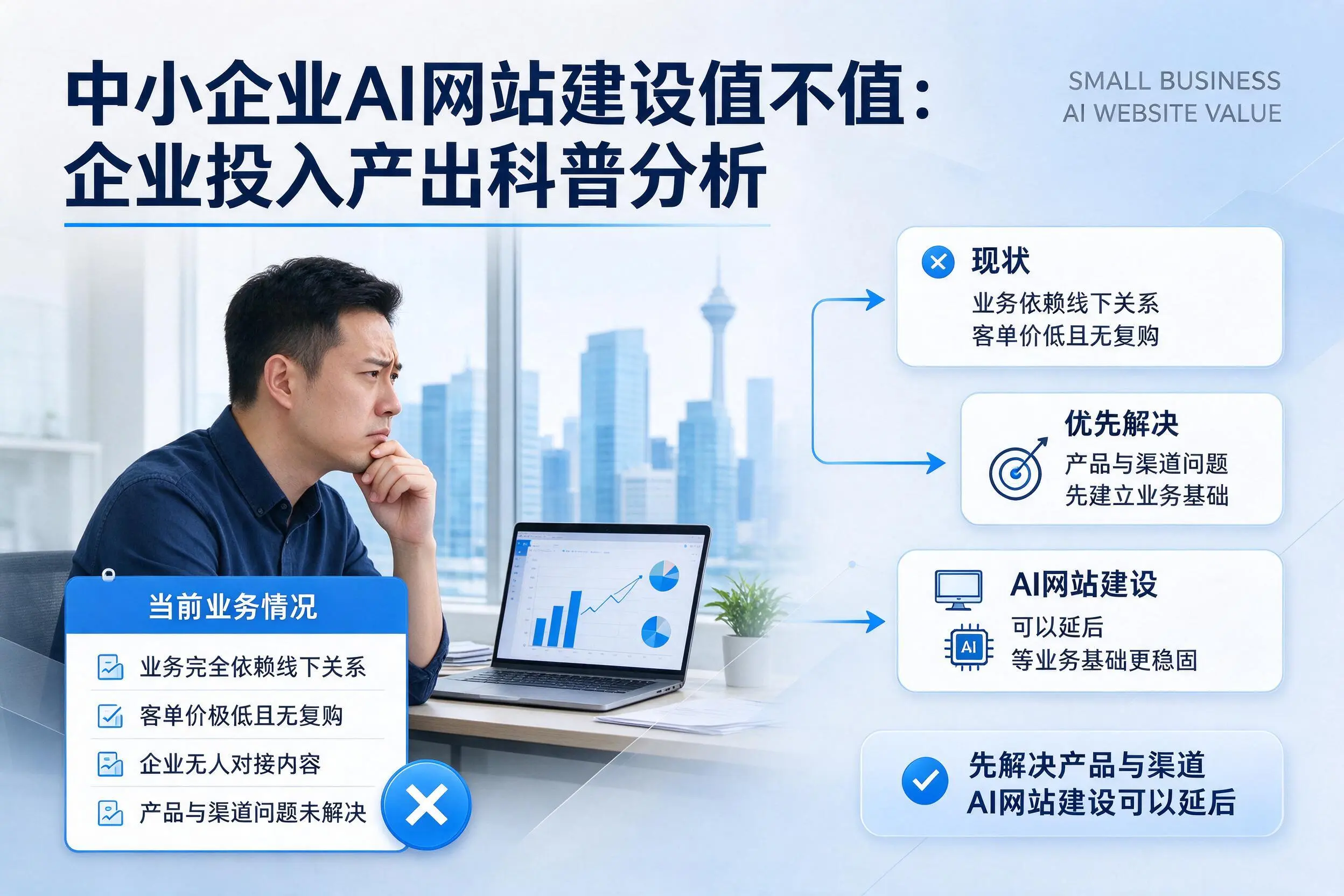 中小企业AI网站建设值不值：宣城企业投入产出科普分析