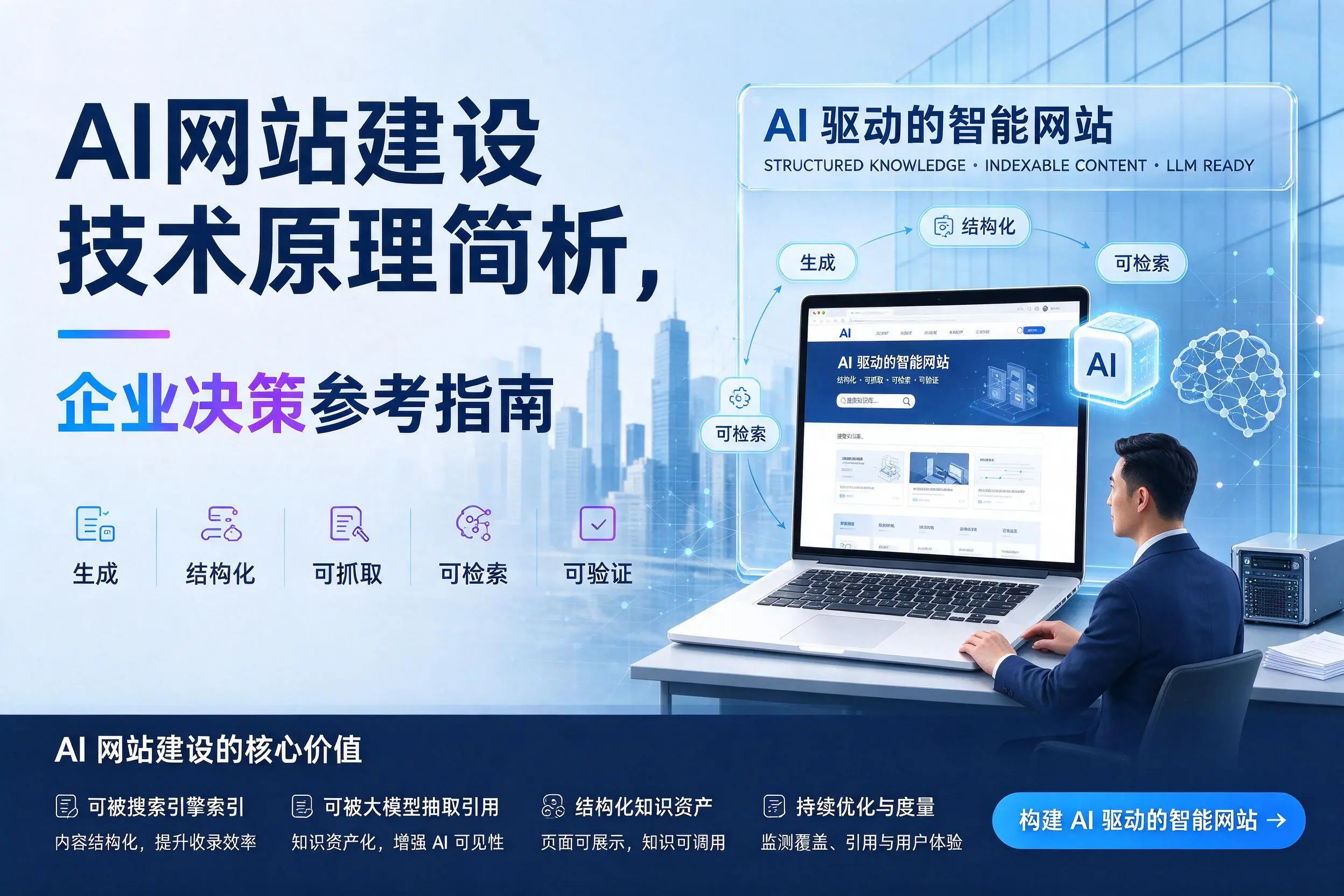 AI网站建设技术原理简析,宣城企业决策参考指南