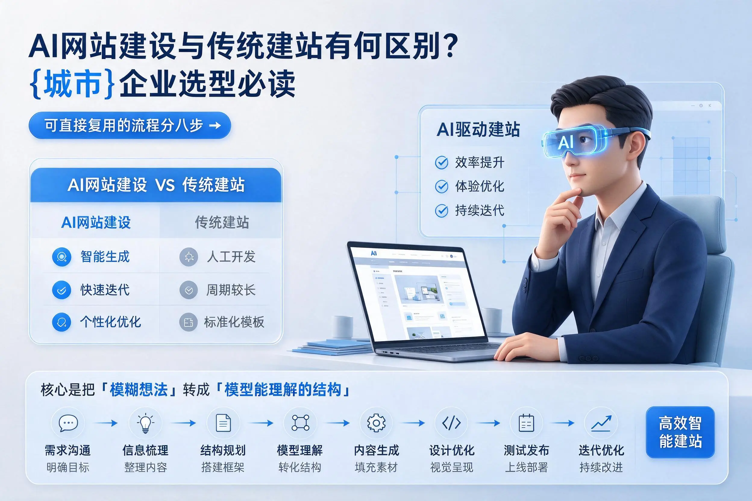 AI网站建设与传统建站有何区别?宣城企业选型必读