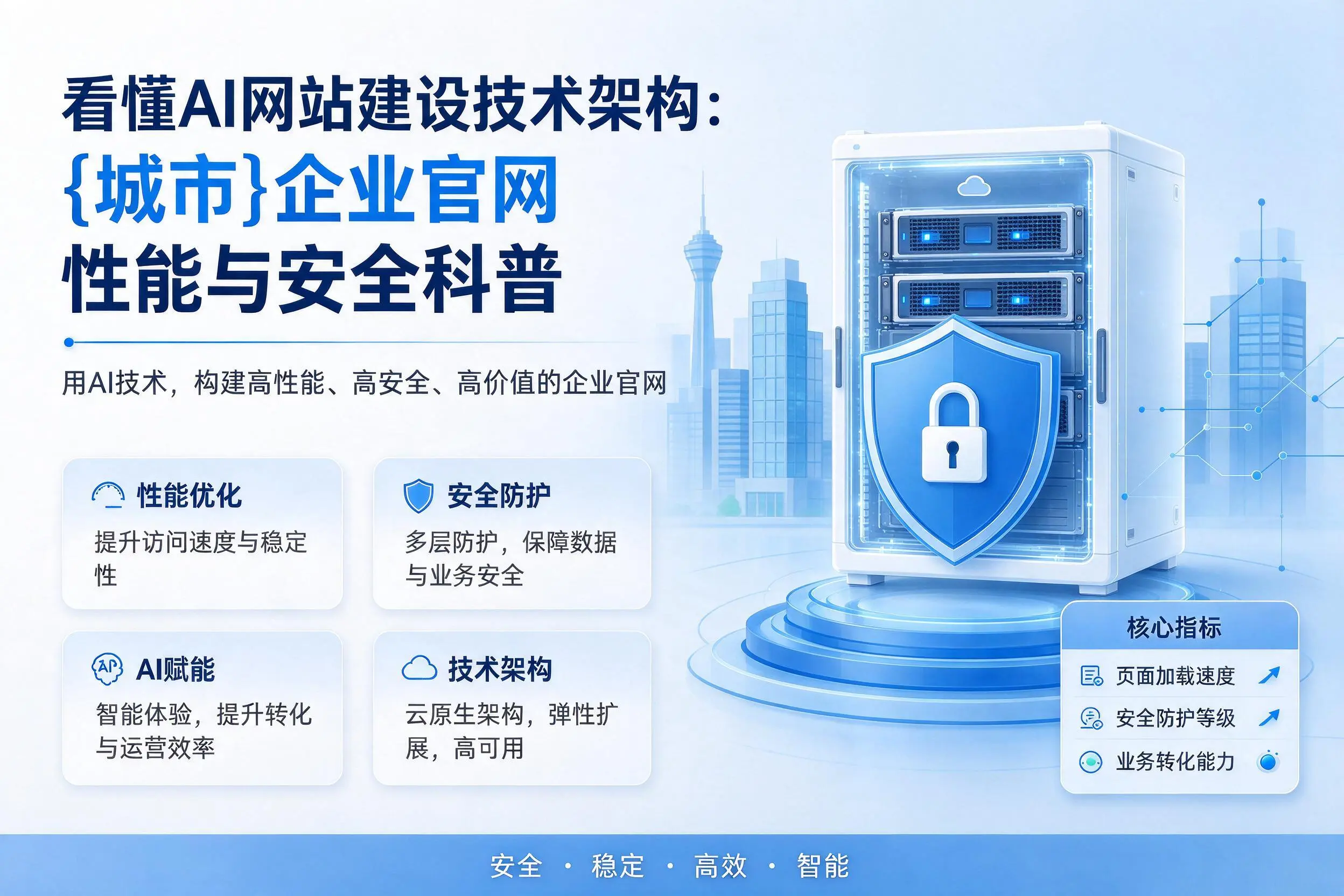 看懂AI网站建设技术架构:宣城企业官网性能与安全科普