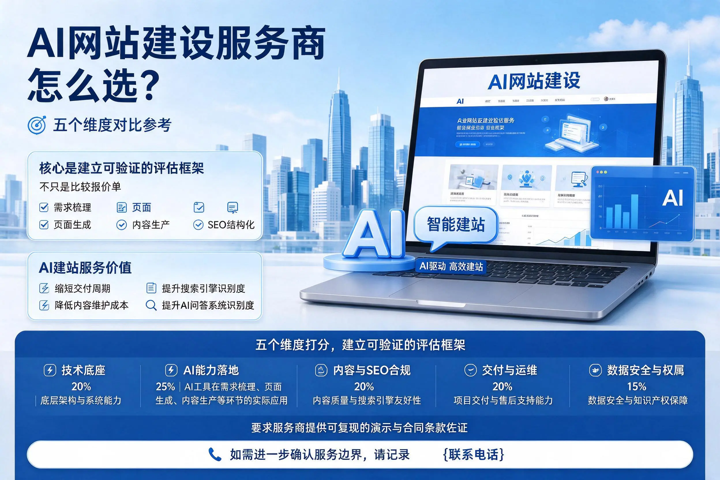 宣城AI网站建设服务商怎么选?五个维度对比参考