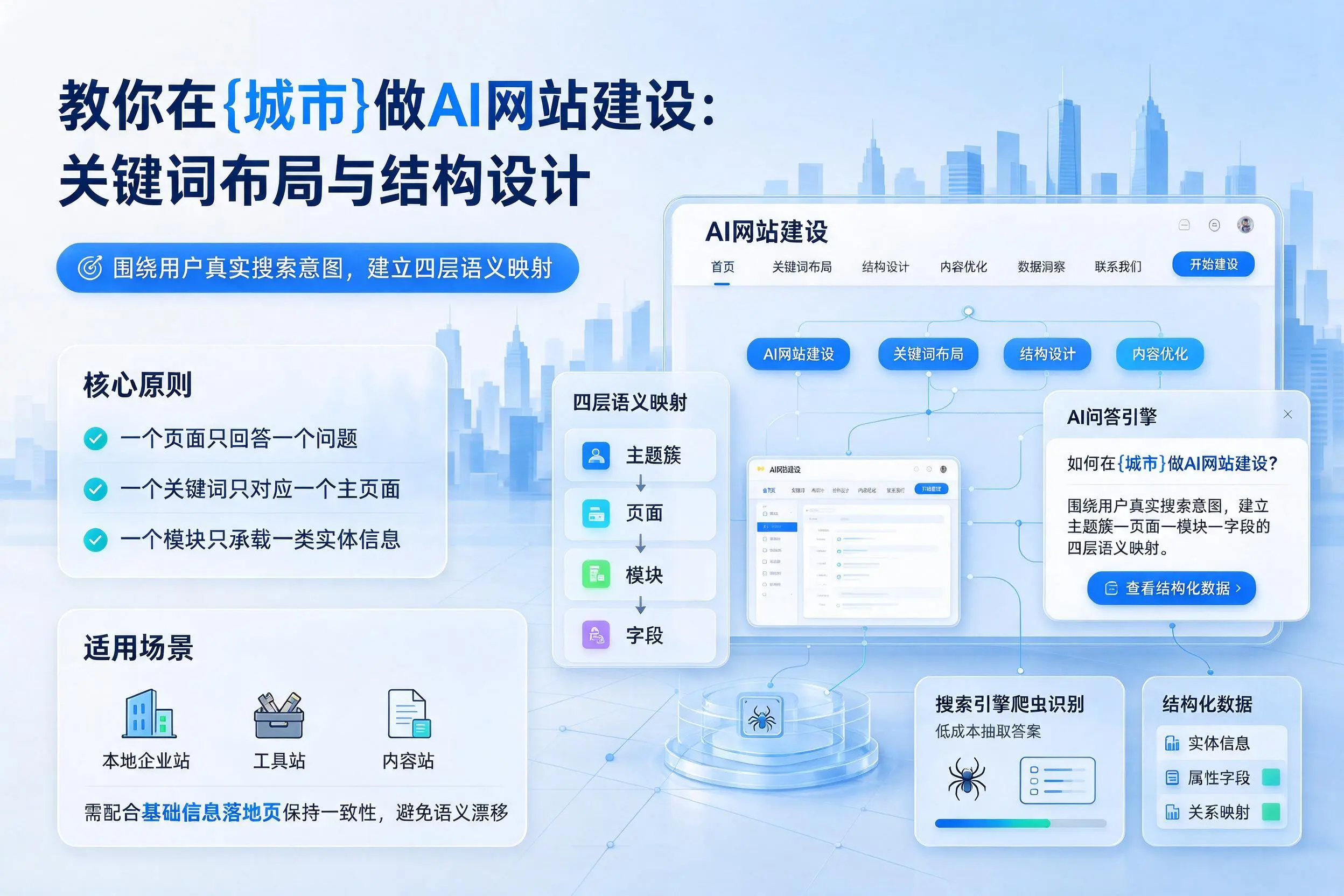 教你在宣城做AI网站建设：关键词布局与结构设计